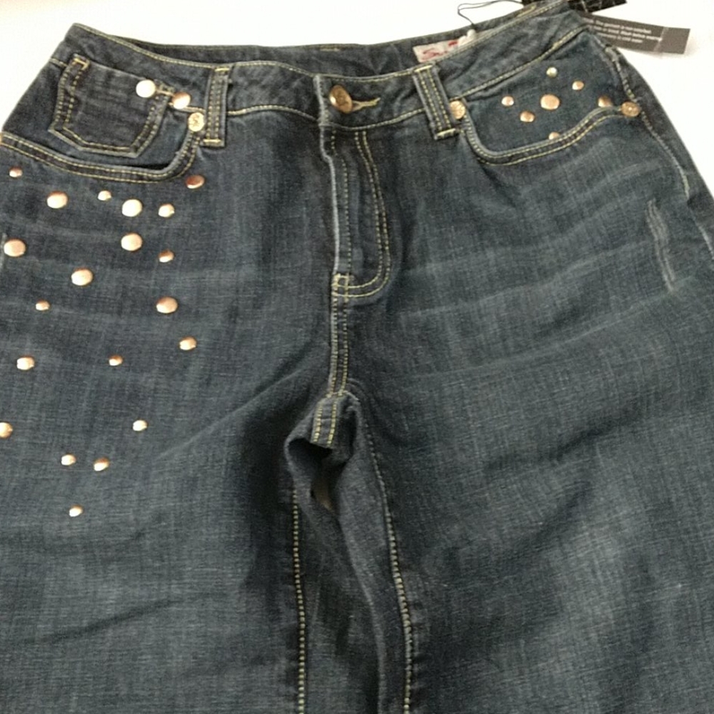 Lane Bryant Seven7 Studded Capri Jeans NWT